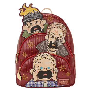 Loungefly Home Alone Triple Pocket Mini Backpack - The Happy Toy Store